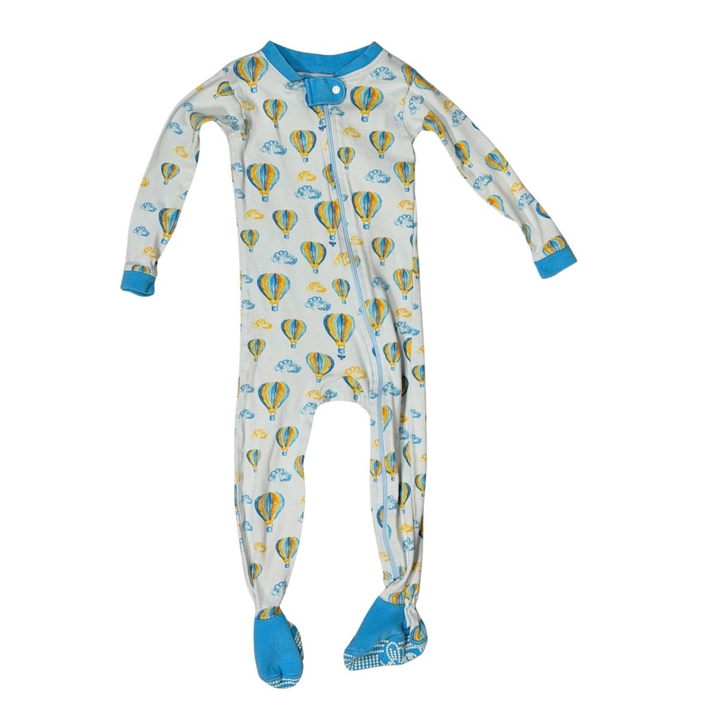 Burt's Bees Baby Hot Air Balloon Zip Footed Pajamas 18M Organic Cotton Sleeper